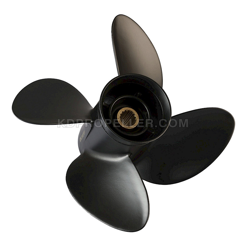 #2413-138-150 KDP 7X High-Strength Alloy 4-Blade Suzuki Outboard Propeller RH - D+ Class (SOLAS 3413-138-15)