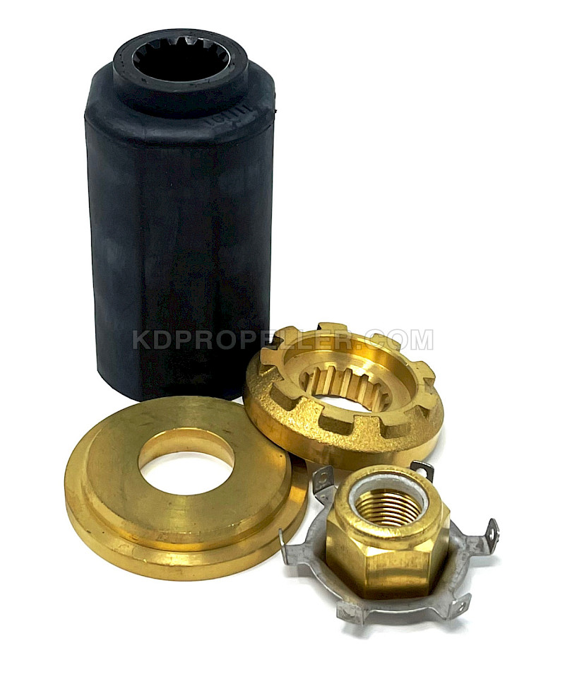 #5511 KDP Mercury Mercruiser E-Class Ultra 7X Interchangeable Marine Propeller Rubber Hub Kit (Aluminum Alloy) - Solas RBX-102, Michigan XHS II 202